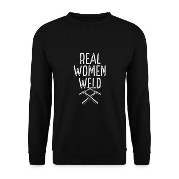 De vrais soudeurs - Sweat-shirt Unisexe - noir - Devant - Alina (178cm) & Michal (187cm)
