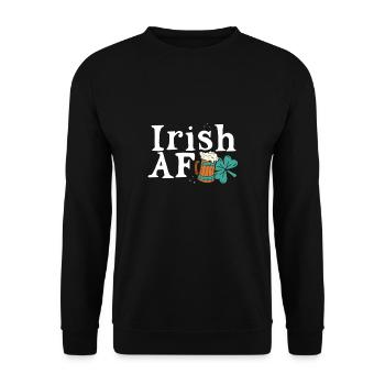 Afk irlandais - Sweat-shirt Unisexe - noir - Devant - Alina (178cm) & Michal (187cm)