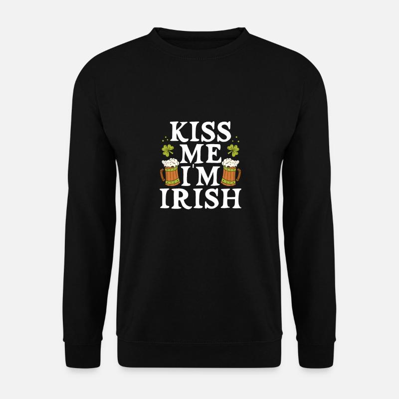 Kiss me, I'm Irish - Unisex Sweatshirt - black