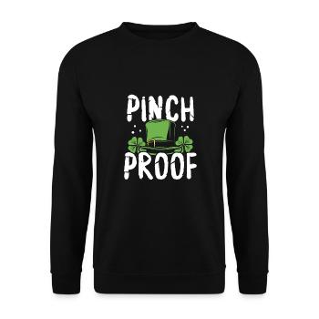 Clamp-proof - Unisex Sweatshirt - black - Front - Alina (178cm) & Michal (187cm)