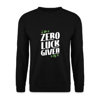 Zero happiness given - Unisex Sweatshirt - black - Front - Alina (178cm) & Michal (187cm)