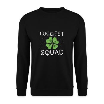Happiest Shamrock troupe - Unisex Sweatshirt - black - Front - Alina (178cm) & Michal (187cm)