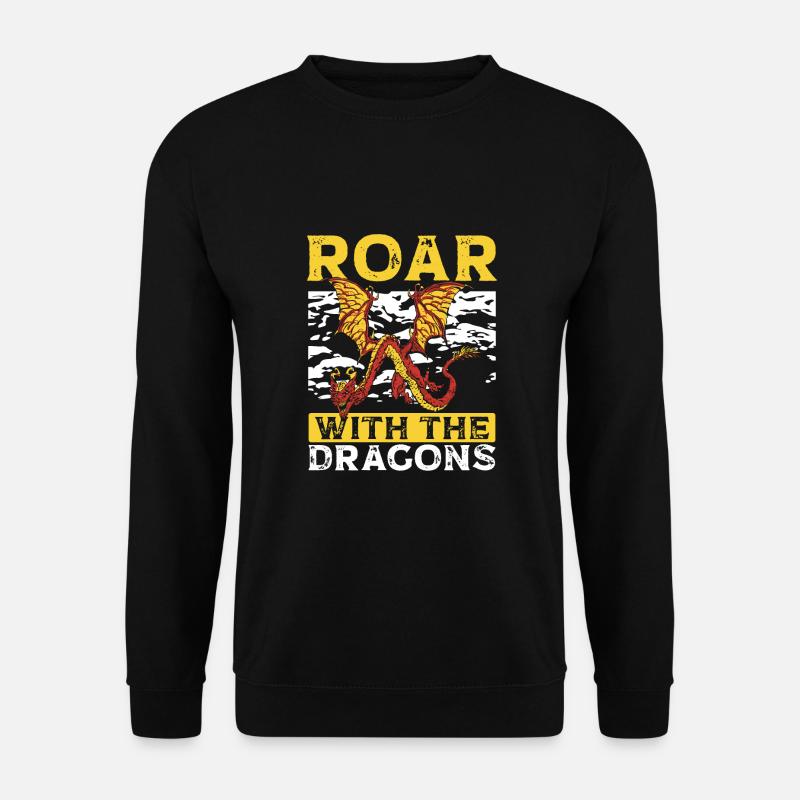 Roar with the dragons - Unisex Sweatshirt - black