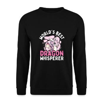 Le meilleur murmure de dragon au monde - Sweat-shirt Unisexe - noir - Devant - Alina (178cm) & Michal (187cm)