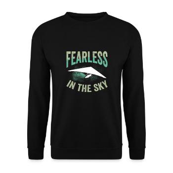 Furchtlos Am Himmel - Unisex Pullover - Schwarz - Vorne - Alina (178cm) & Michal (187cm)