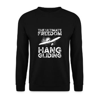 The Ultimate Freedom - Unisex Sweatshirt - black - Front - Alina (178cm) & Michal (187cm)