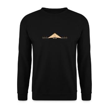 Frequenz Des Drachenfliegens - Unisex Pullover - Schwarz - Vorne - Alina (178cm) & Michal (187cm)