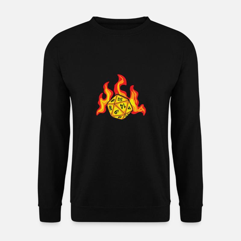 Burning cube - Unisex Sweatshirt - black