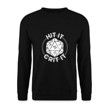 Schlagen Sie Es, Kritisieren Sie Es - Unisex Pullover - Schwarz - Vorne - Alina (178cm) & Michal (187cm)