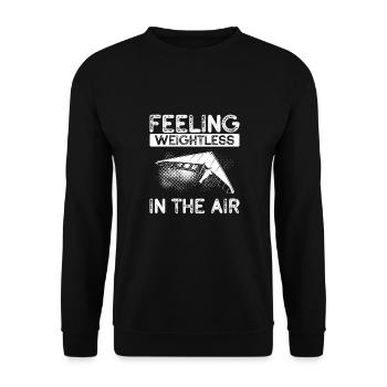 Weightlessness in the air - Unisex Sweatshirt - black - Front - Alina (178cm) & Michal (187cm)