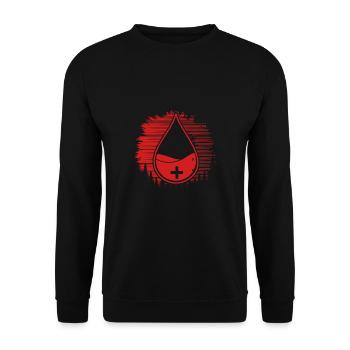 Drops of Blood Sunset - Unisex Sweatshirt - black - Front - Alina (178cm) & Michal (187cm)