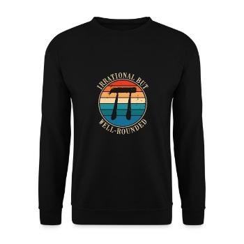 Pi irrationnel, mais bien arrondi - Sweat-shirt Unisexe - noir - Devant - Alina (178cm) & Michal (187cm)
