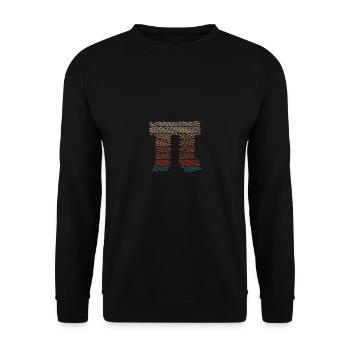 Pi Rétro Coloré - Sweat-shirt Unisexe - noir - Devant - Alina (178cm) & Michal (187cm)