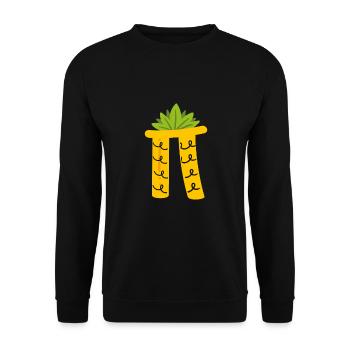 Pi comme ananas - Sweat-shirt Unisexe - noir - Devant - Alina (178cm) & Michal (187cm)