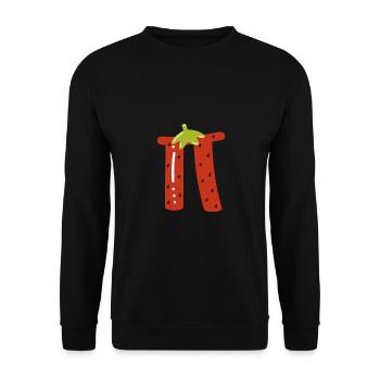 Pi comme fraise - Sweat-shirt Unisexe - noir - Devant - Alina (178cm) & Michal (187cm)