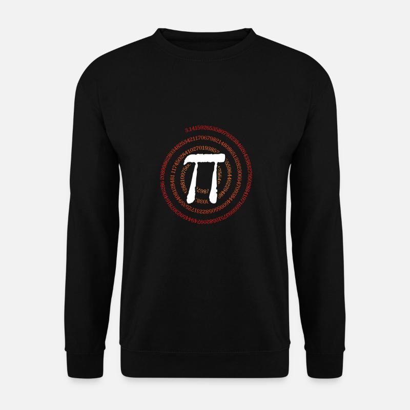 Pi in a red circle - Unisex Sweatshirt - black