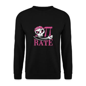 Pi Costume en pirate - Sweat-shirt Unisexe - noir - Devant - Alina (178cm) & Michal (187cm)