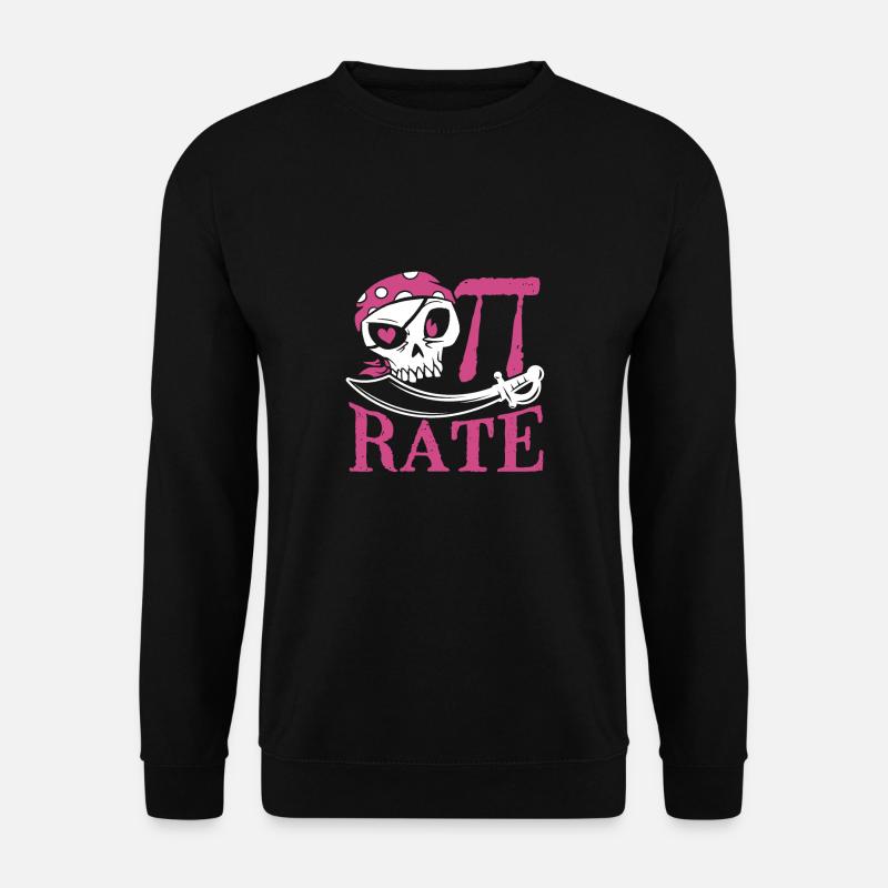 Pi Costume as Pirate - Unisex Sweatshirt - black