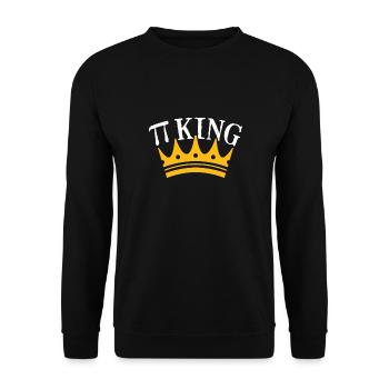 Roi Pi - Sweat-shirt Unisexe - noir - Devant - Alina (178cm) & Michal (187cm)