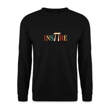 Pi est inspirant - Sweat-shirt Unisexe - noir - Devant - Alina (178cm) & Michal (187cm)