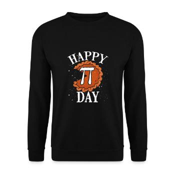 Joyeux Pi-tag - Sweat-shirt Unisexe - noir - Devant - Alina (178cm) & Michal (187cm)