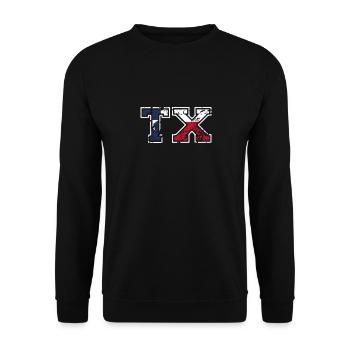 Texas Drapeau américain Noir - Sweat-shirt Unisexe - noir - Devant - Alina (178cm) & Michal (187cm)