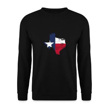 Ich Liebe Den Bundesstaat Texas - Unisex Pullover - Schwarz - Vorne - Alina (178cm) & Michal (187cm)