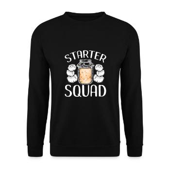 Starter Squad - Unisex Sweatshirt - black - Front - Alina (178cm) & Michal (187cm)