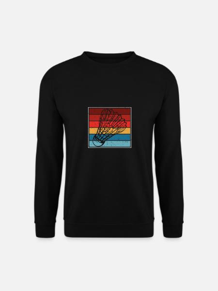 Bunte Badminton kunst - Unisex Pullover - Schwarz