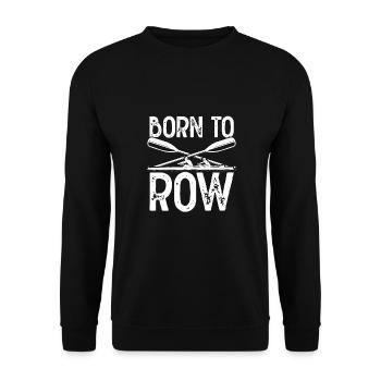 Né pour ramer - Sweat-shirt Unisexe - noir - Devant - Alina (178cm) & Michal (187cm)