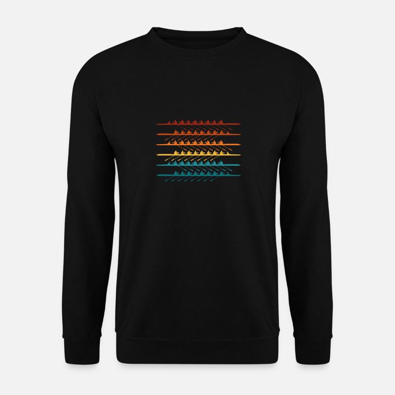 Buntes Kanu - Unisex Pullover - Schwarz