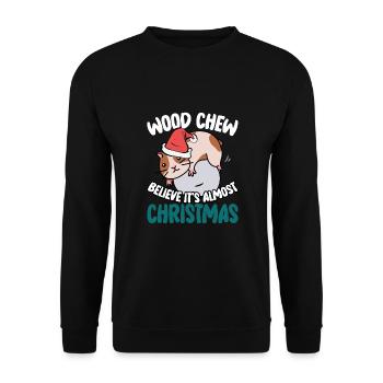 Croyez que c’est presque Noël - Sweat-shirt Unisexe - noir - Devant - Alina (178cm) & Michal (187cm)