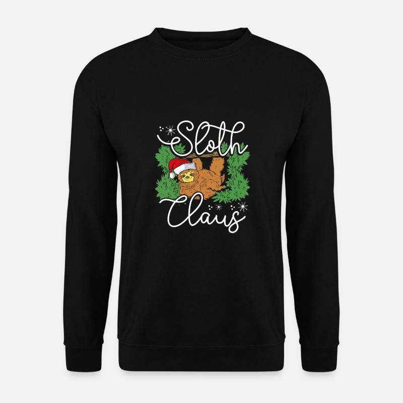Christmas sloth - Unisex Sweatshirt - black