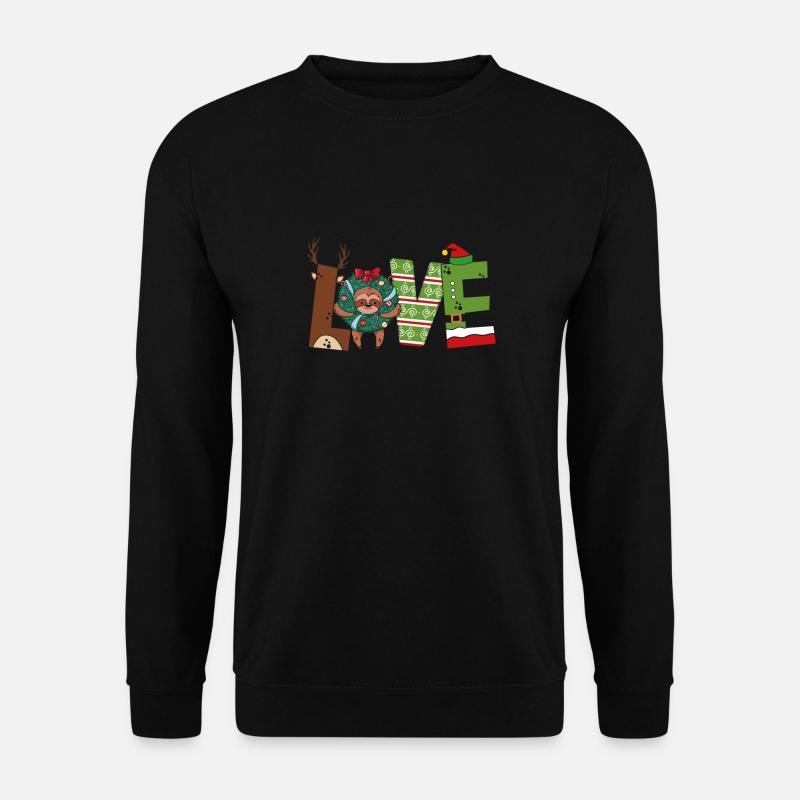 Dear Christmas sloth, - Unisex Sweatshirt - black