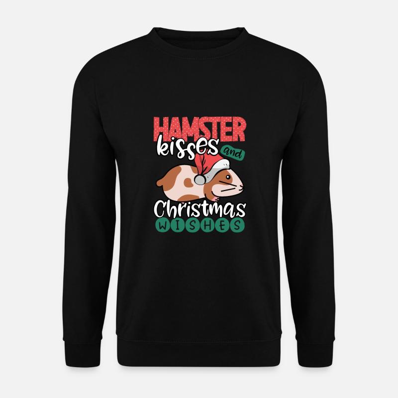 Hamsters et vœux de Noël - Sweat-shirt Unisexe - noir