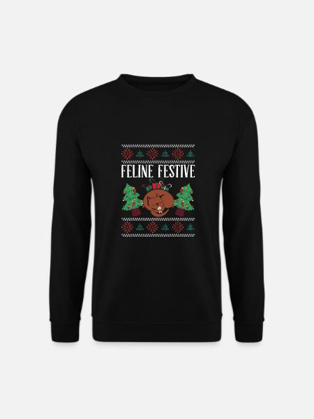 Le ronronnement de Noël - Sweat-shirt Unisexe - noir