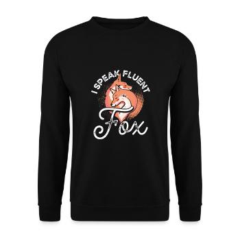 I'm fluent in vixen - Unisex Sweatshirt - black - Front - Alina (178cm) & Michal (187cm)