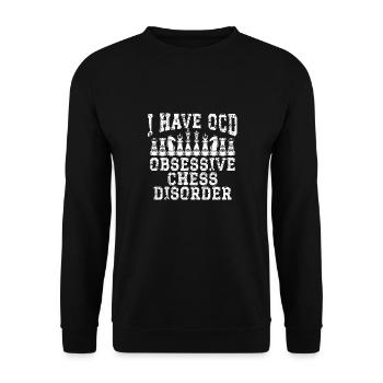 I have a chess disorder - Unisex Sweatshirt - black - Front - Alina (178cm) & Michal (187cm)