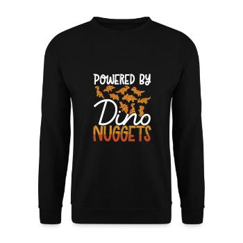 Angetrieben Von Dino Nuggets - Unisex Pullover - Schwarz - Vorne - Alina (178cm) & Michal (187cm)