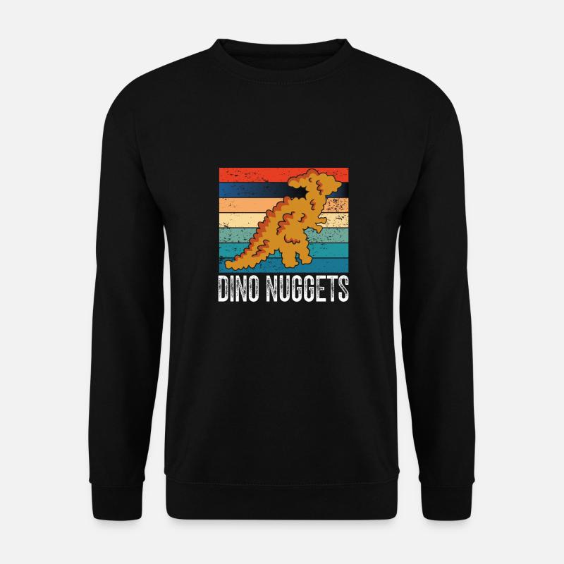 Dino Nuggets Vintage - Unisex Pullover - Schwarz
