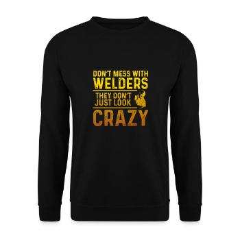 Ne jouez pas avec les soudeurs - Sweat-shirt Unisexe - noir - Devant - Alina (178cm) & Michal (187cm)