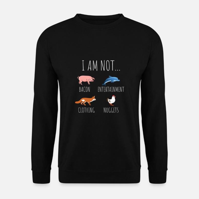 Tierschutz Statement Tierschützer Tierfreund - Unisex Pullover - Schwarz