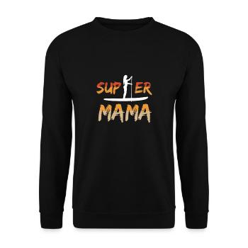 SUPer Mama Stand-Up-Paddling Stand Up Paddle - Unisex Pullover - Schwarz - Vorne - Alina (178cm) & Michal (187cm)