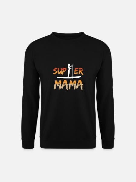SUPer Mama Stand-Up-Paddling Stand Up Paddle - Unisex Pullover - Schwarz