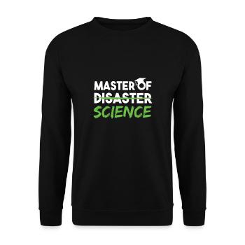 Master Of Science Uni Abschluss Master - Sweat-shirt Unisexe - noir - Devant - Alina (178cm) & Michal (187cm)
