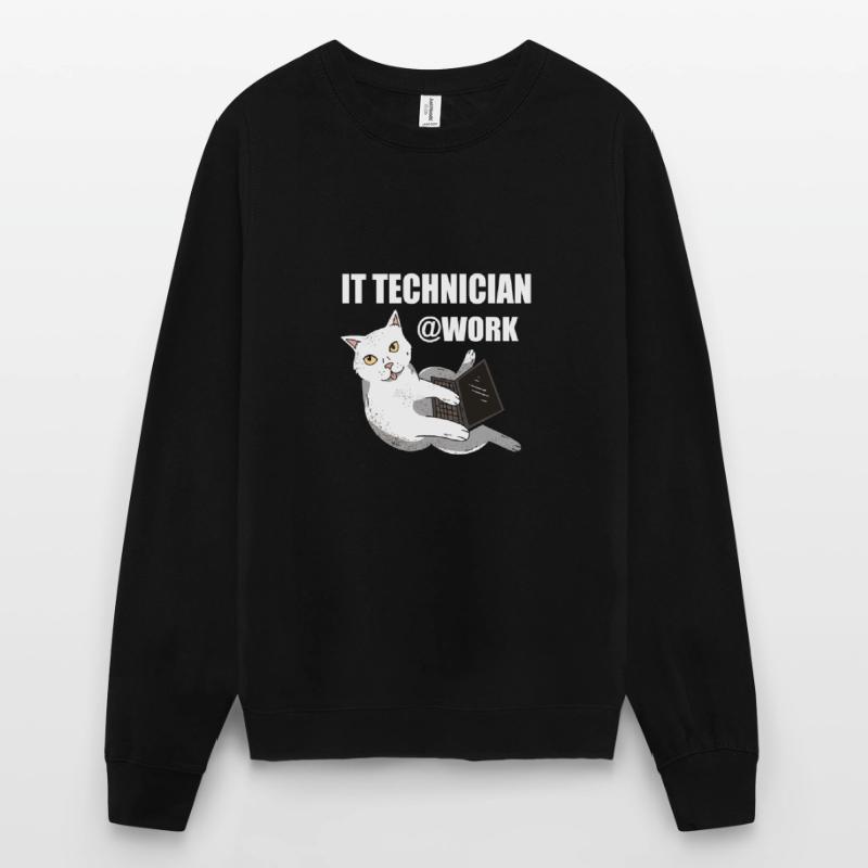IT Technician Cat Programmer Techie Unisex Sweatshirt