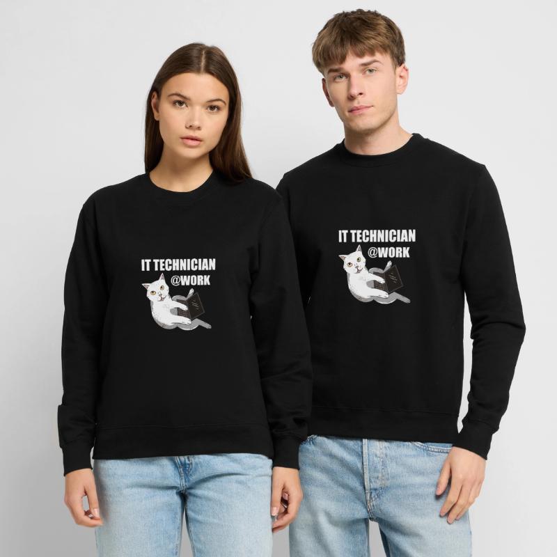 IT Technician Cat Programmer Techie Unisex Sweatshirt