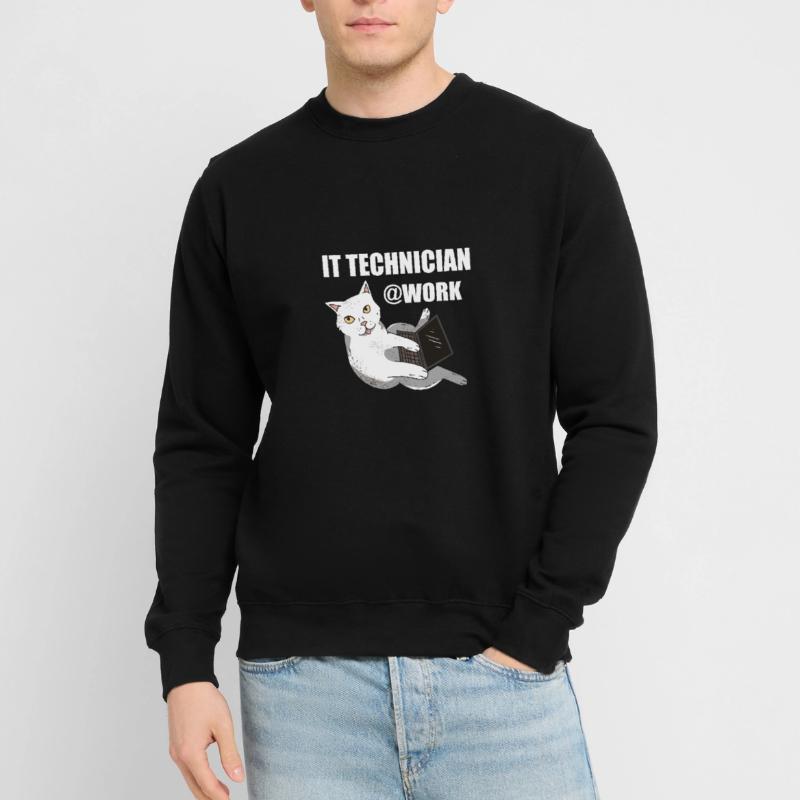 IT Techniker Katze Programmierer Techie Unisex Pullover