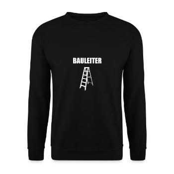 Bauleiter Baustellen Leiter Lustiges Bauleiter - Unisex Pullover - Schwarz - Vorne - Alina (178cm) & Michal (187cm)