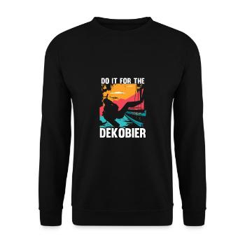 T-shirt de plongée - Do It For The Decobier - Sweat-shirt Unisexe - noir - Devant - Alina (178cm) & Michal (187cm)